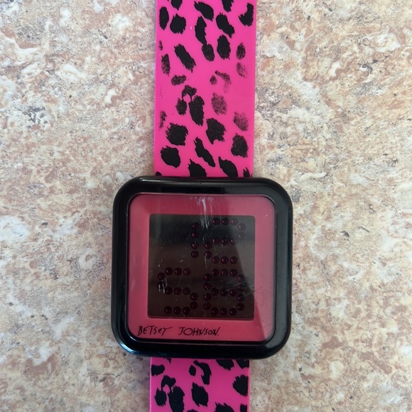 Betsey Johnson Pink Digital Watch - Picture 3 of 7